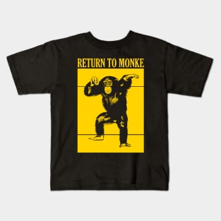 RETURN TO MONKE YELLOW Kids T-Shirt